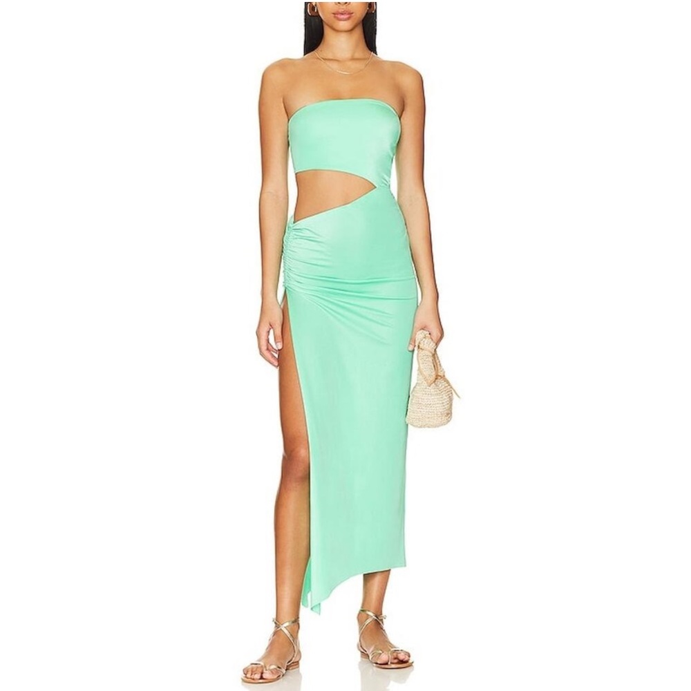 Agua Bendita x Revolve Gwen Strapless Cut Out Midi Dress